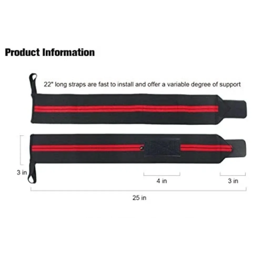 Brand New Weightlifting Wrist Wraps with Thumb Loops Wrist Support for Men Women